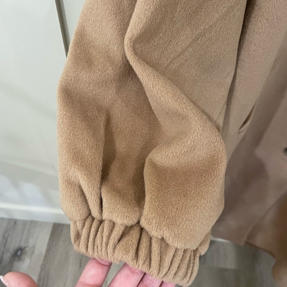 NWT For Love And Lemons Sadie Fleece Coat Long Tan Brown Fall - Picture 10 of 16